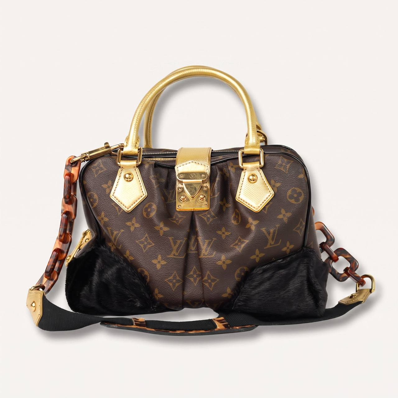 Authentic LV Limited Monogram Leopard Adele Stephen Crossbody
