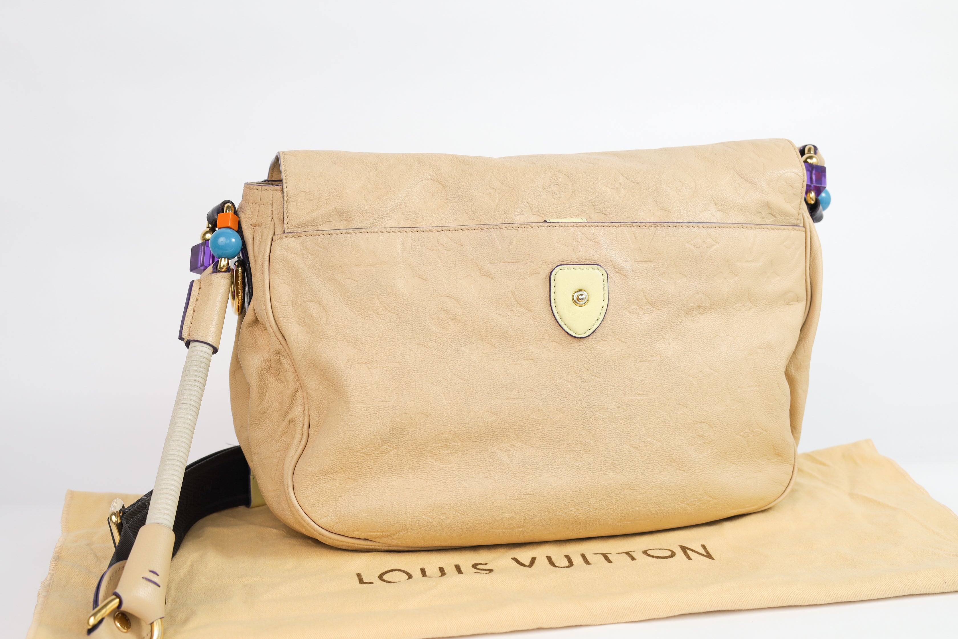 Authentic LV Underground Monogram Limited Empreinte Creme Messenger crossbody