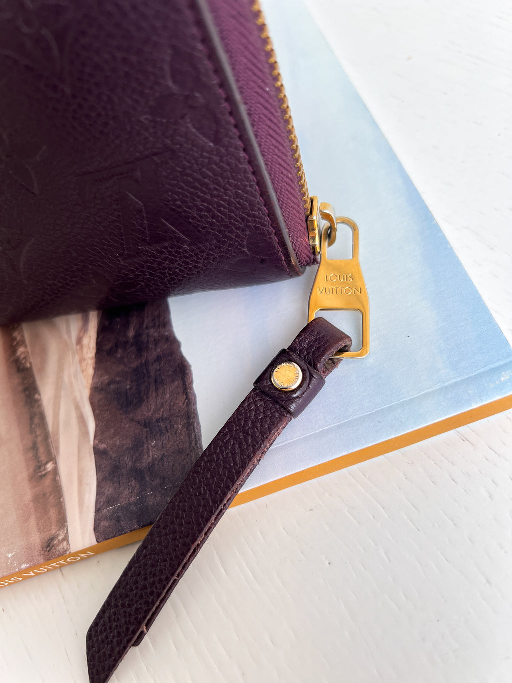 Authentic Louis Vuitton empreinte monogram purple violet  wallet