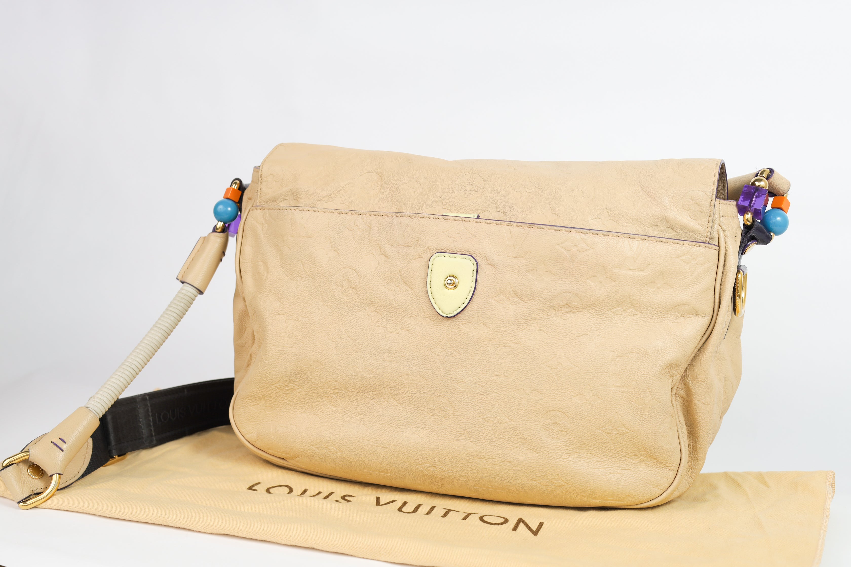 Authentic LV Underground Monogram Limited Empreinte Creme Messenger crossbody