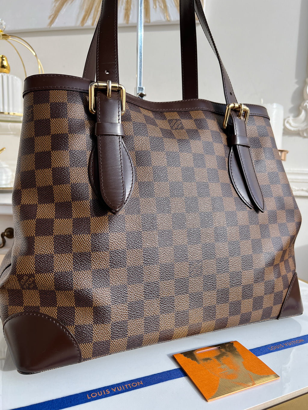 Louis Vuitton Hampstead Mm Damier Ebene Sac à main épaule