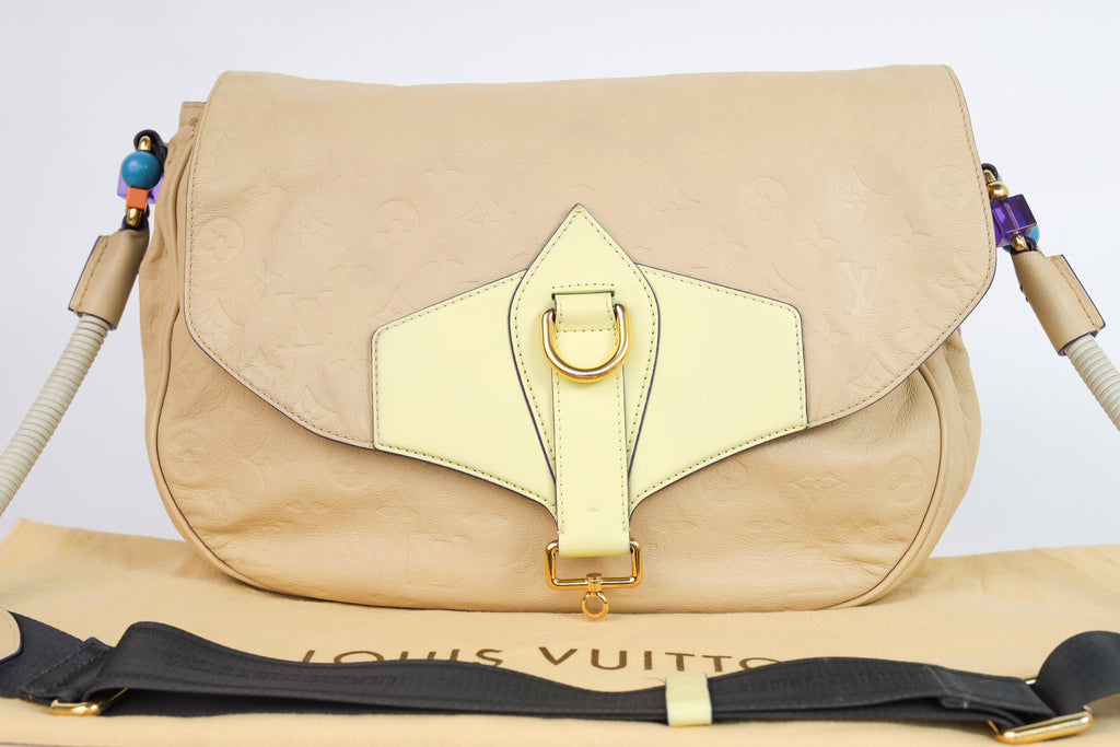 Authentic LV Underground Monogram Limited Empreinte Creme Messenger crossbody