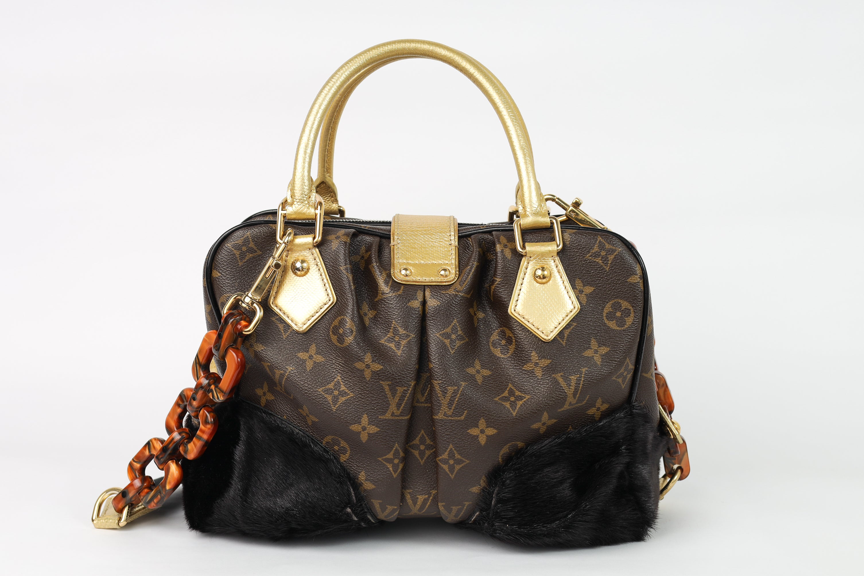 Authentic  LV Limited Monogram Leopard Adele Stephen Crossbody