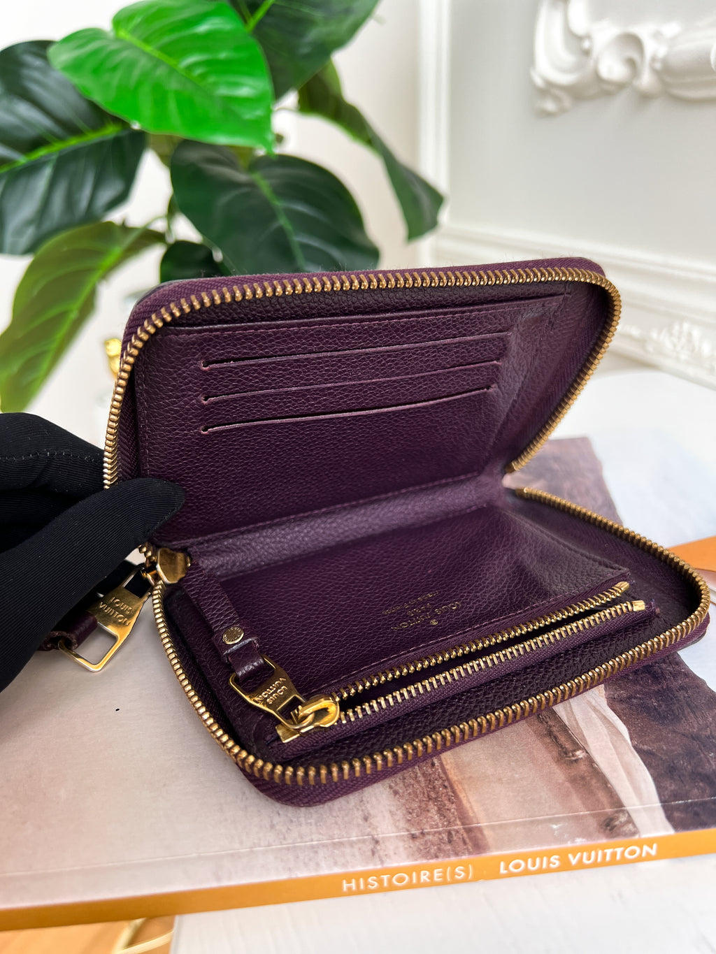Authentic Louis Vuitton empreinte monogram purple violet  wallet
