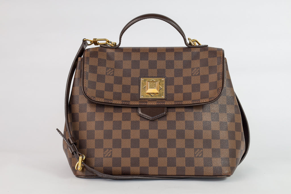 Authentic LV Bergamo GM Damier Ebene Satchel Crossbody bag