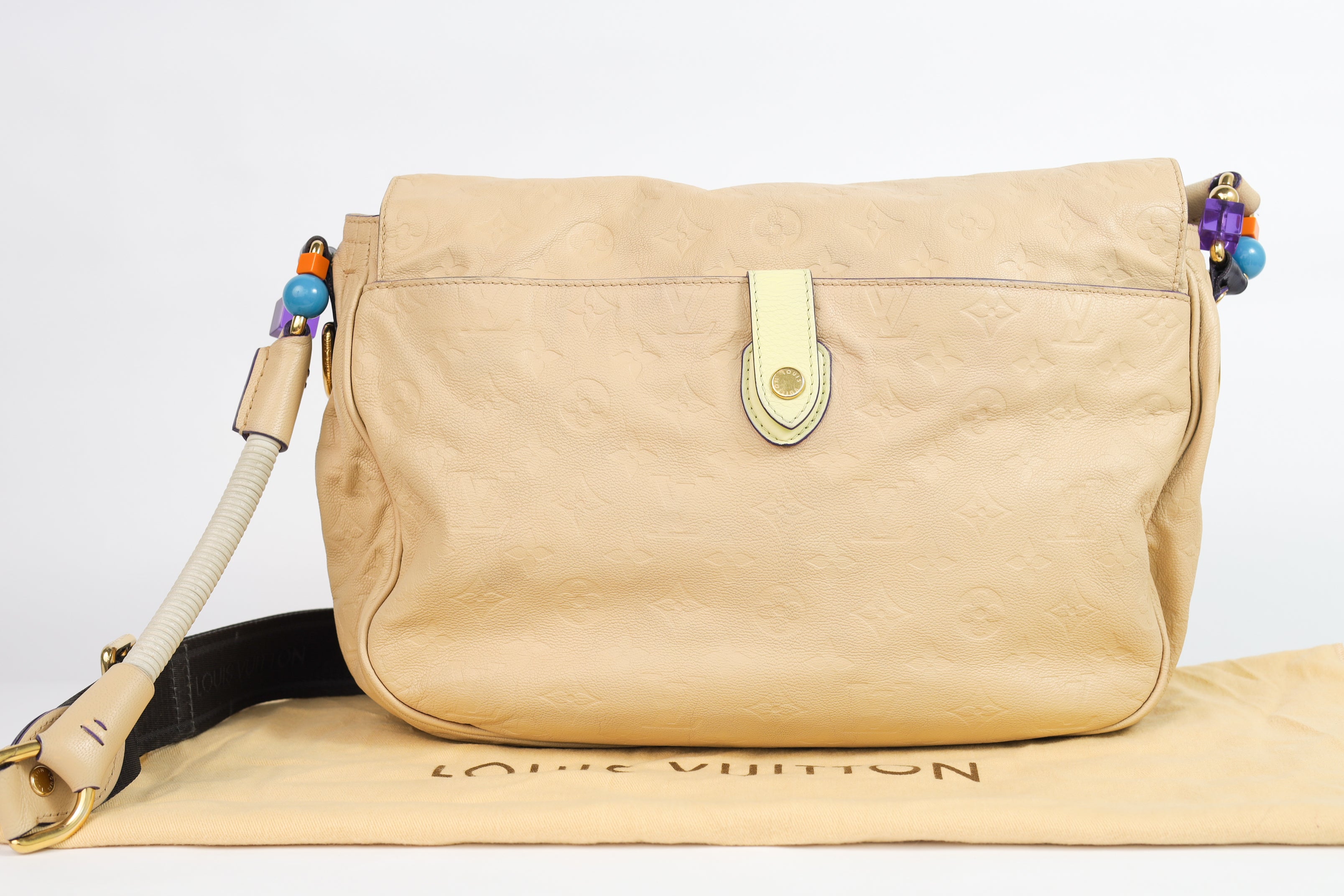 Authentic LV Underground Monogram Limited Empreinte Creme Messenger crossbody