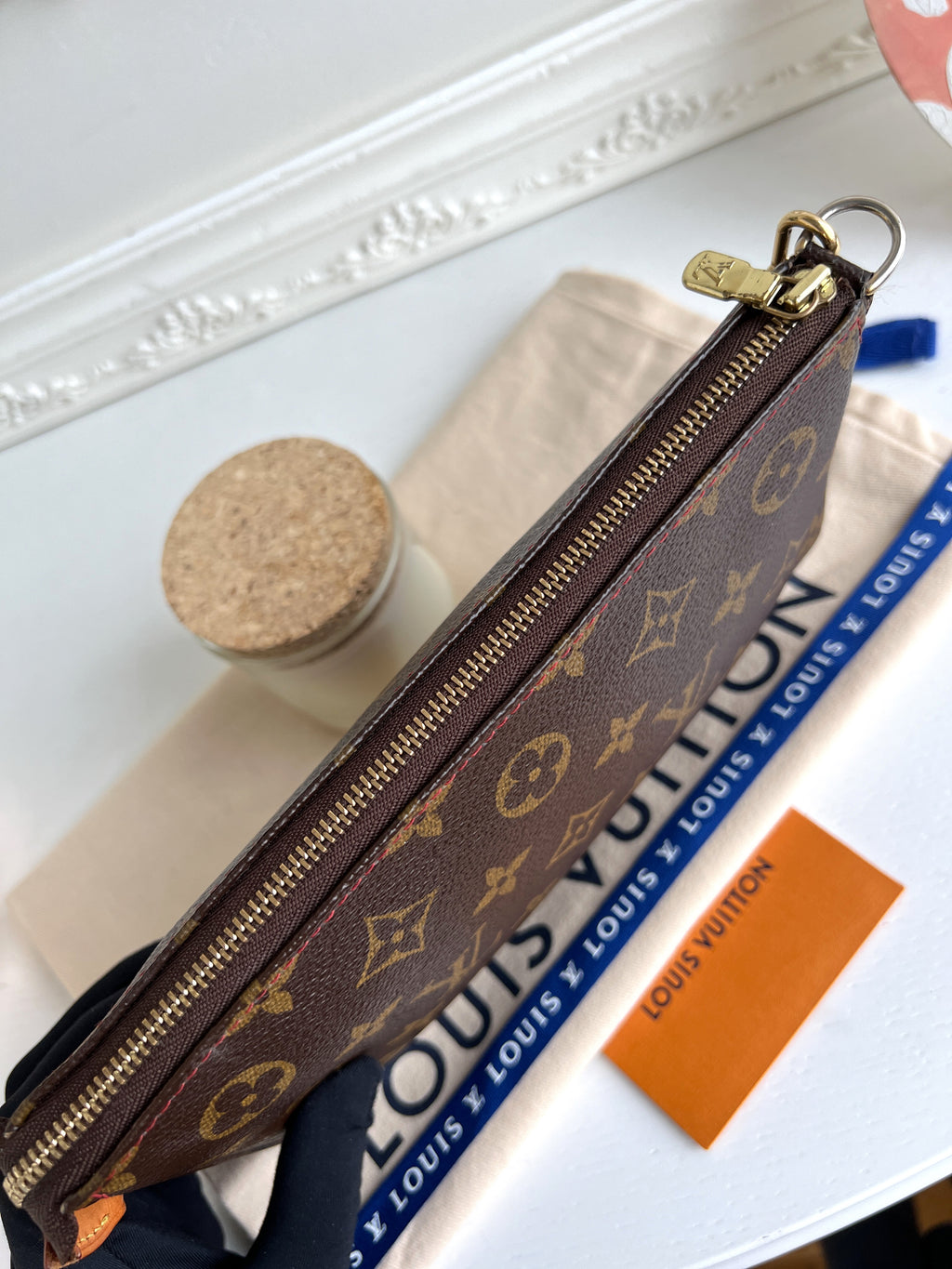 Louis Vuitton Clutch Pouch Pochette Cherry Monogram Purse Accessories