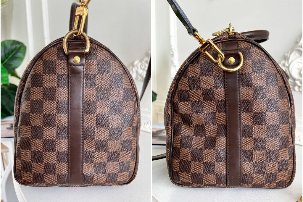 Authentic Louis Vuitton Speedy 30 damier ebene bandouliere crossbody satchel bag
