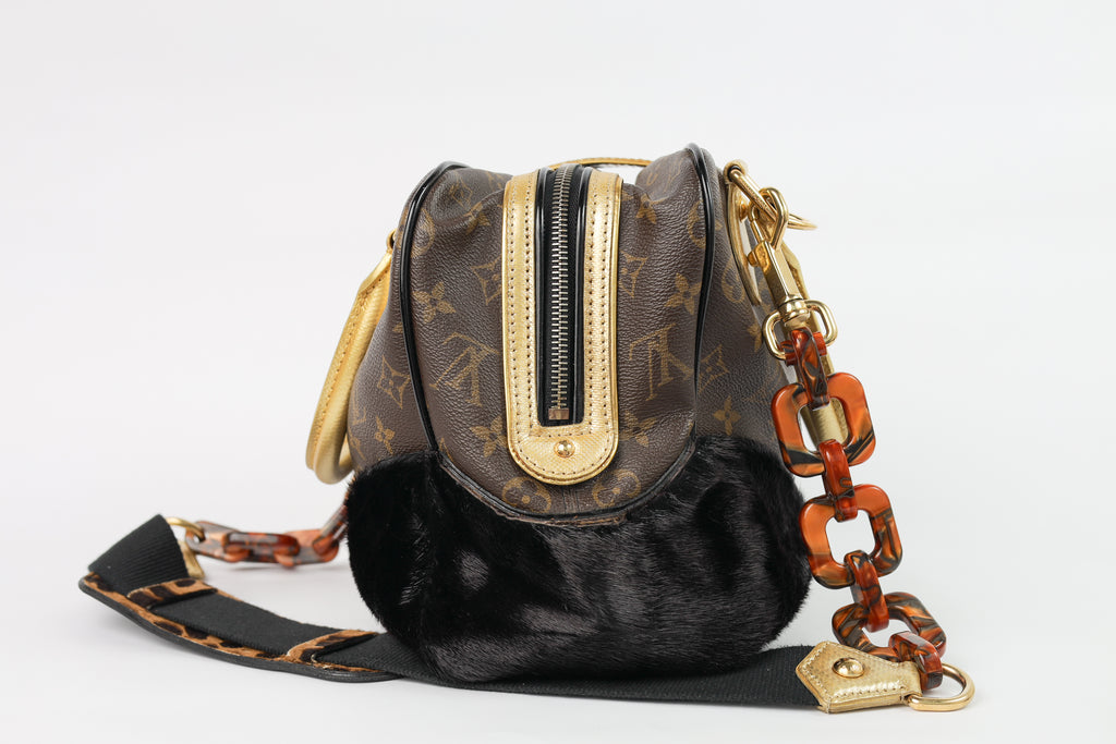 Authentic  LV Limited Monogram Leopard Adele Stephen Crossbody
