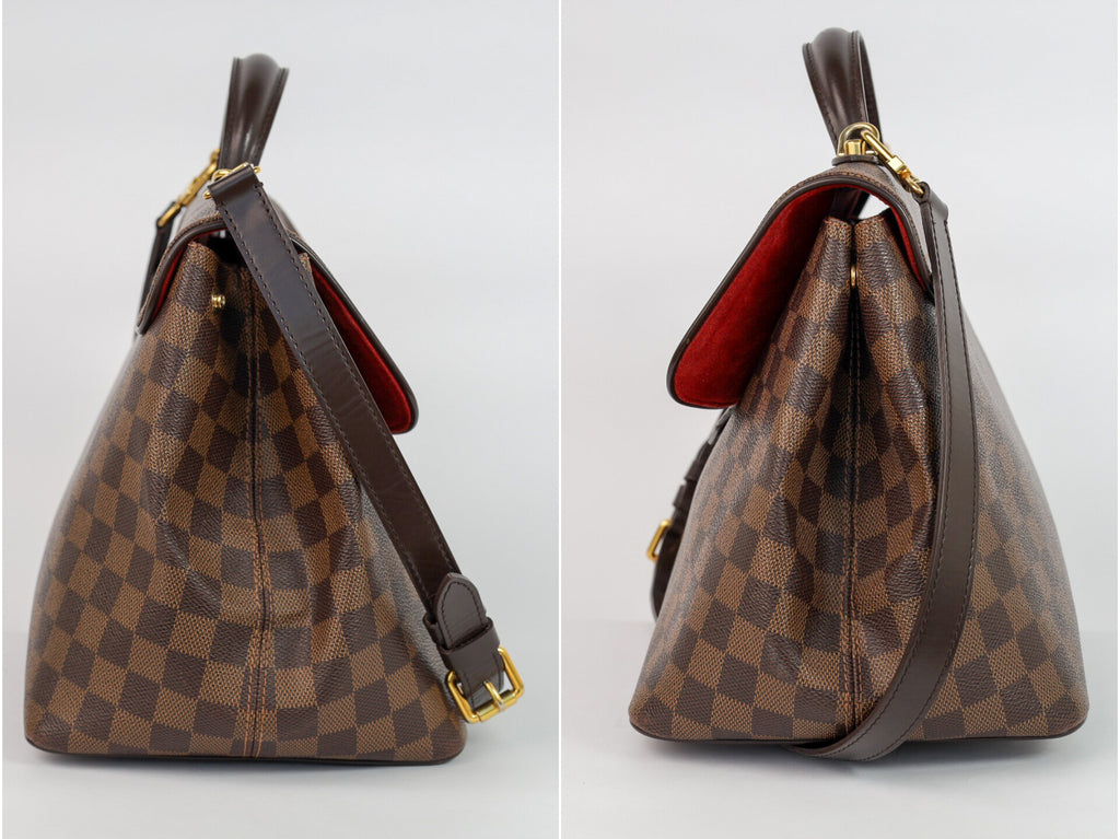 Authentic LV Bergamo GM Damier Ebene Satchel Crossbody bag