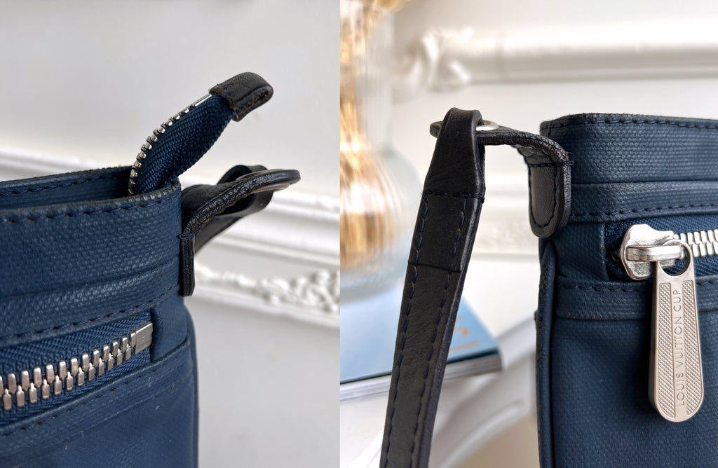 Louis Vuitton Cup Genoa Marine Crossbody Shoelfer Blue Bag