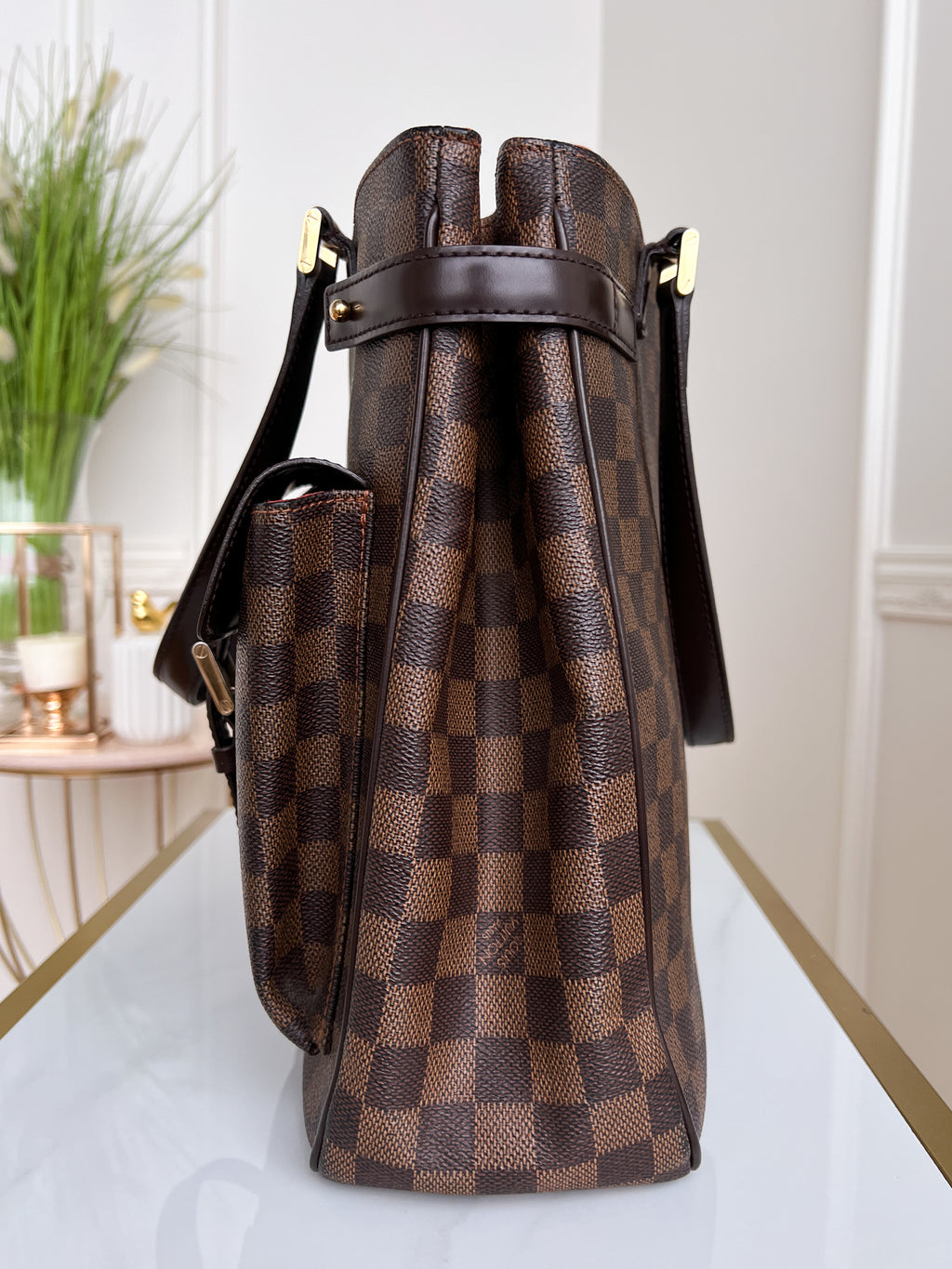 Authentic LV Uzes damier ebene handbag