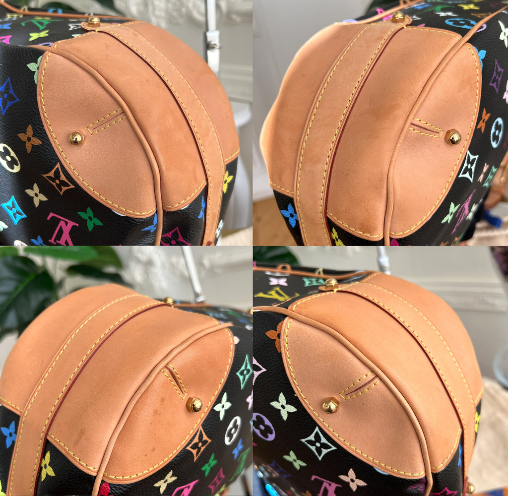 Sac Louis Vuitton Greta Multicolore Noir Murakami Monogramme Noir