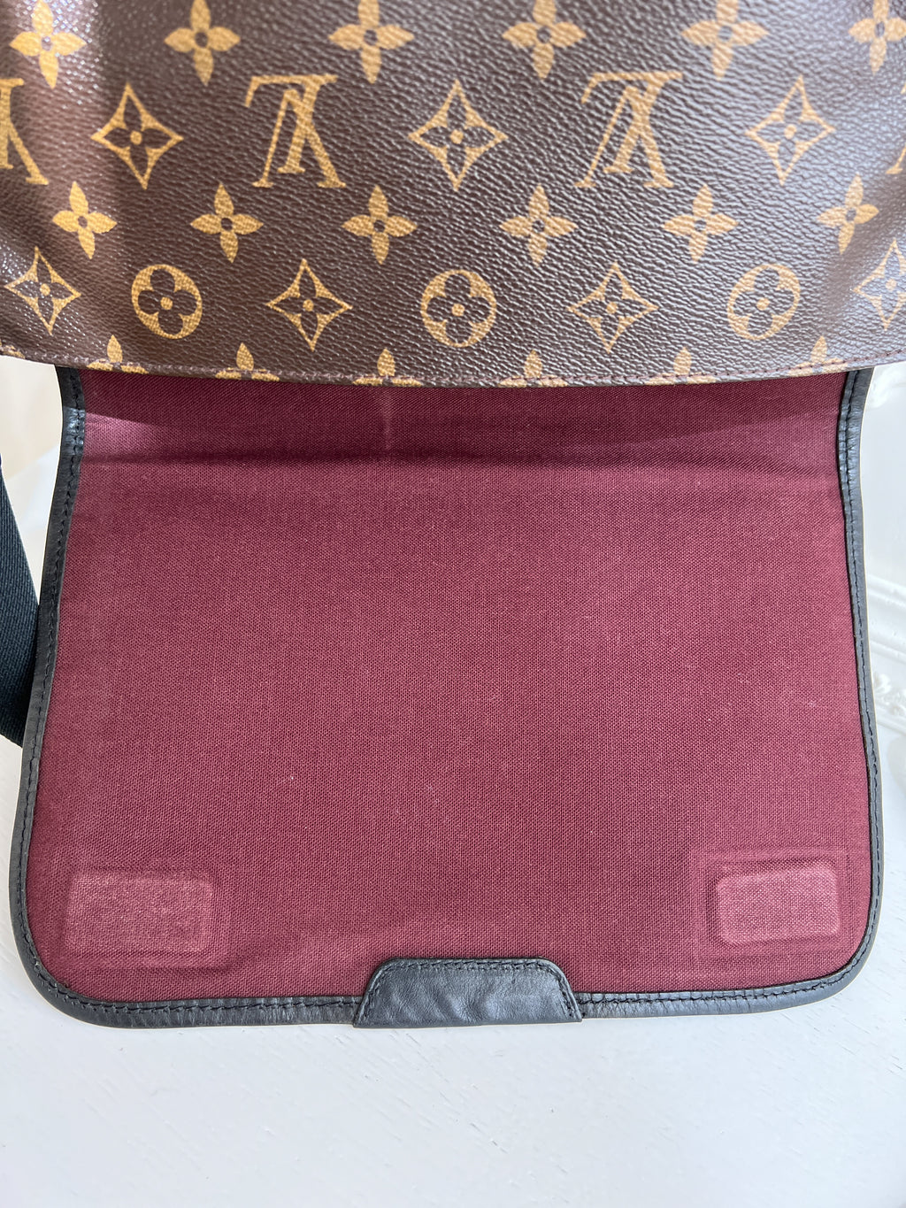 Louis Vuitton Macassar Bass MM Shoulder Crossbody Monogram Bag
