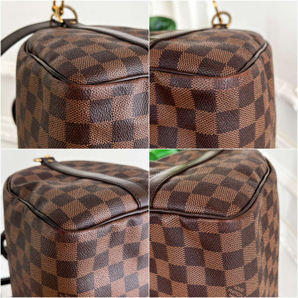 Authentic Louis Vuitton Speedy 30 damier ebene bandouliere crossbody satchel bag