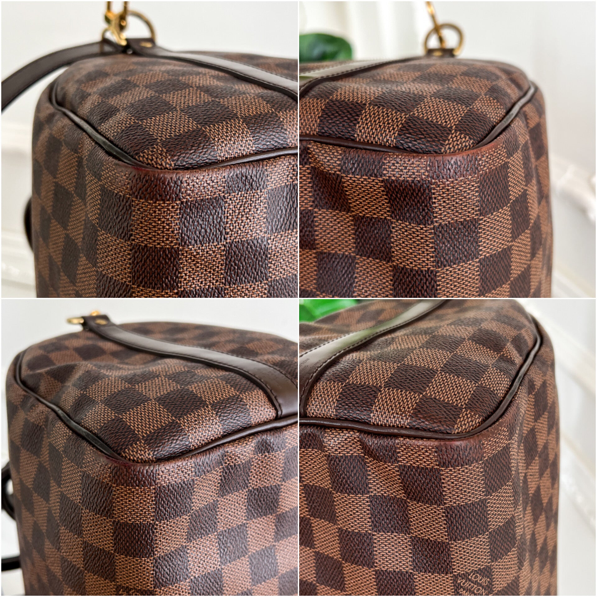 Authentic Louis Vuitton Speedy 30 damier ebene bandouliere crossbody satchel bag