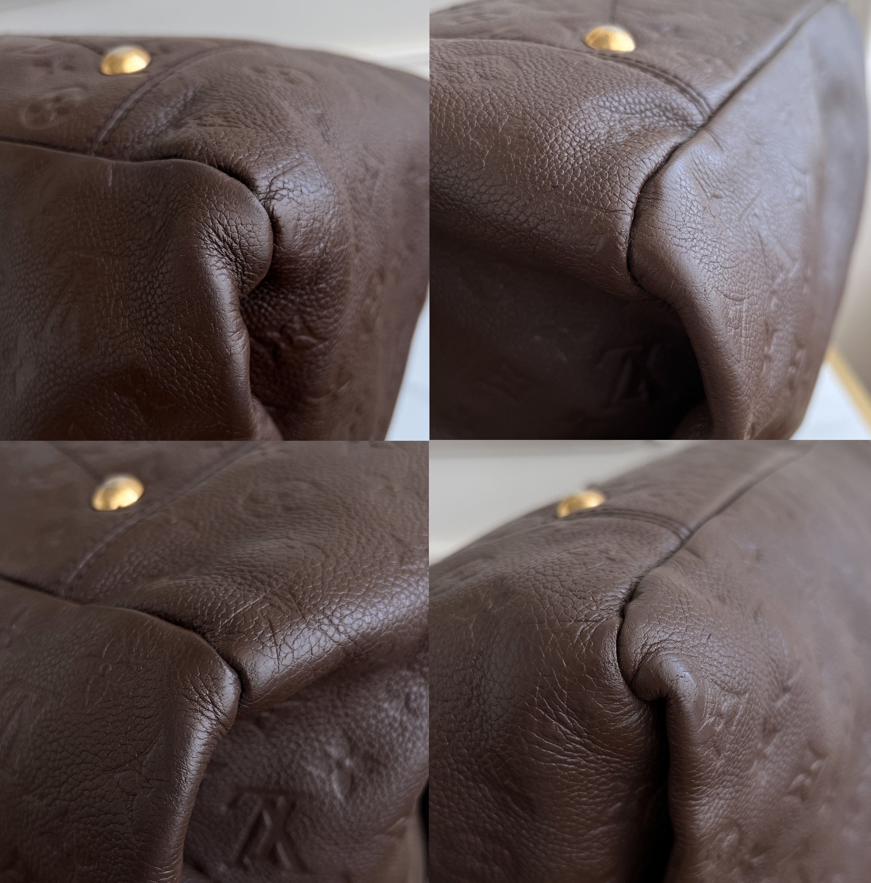 Louis Vuitton Artsy Brown Empreinte Monogram Shopper Hobo Shoulder Bag