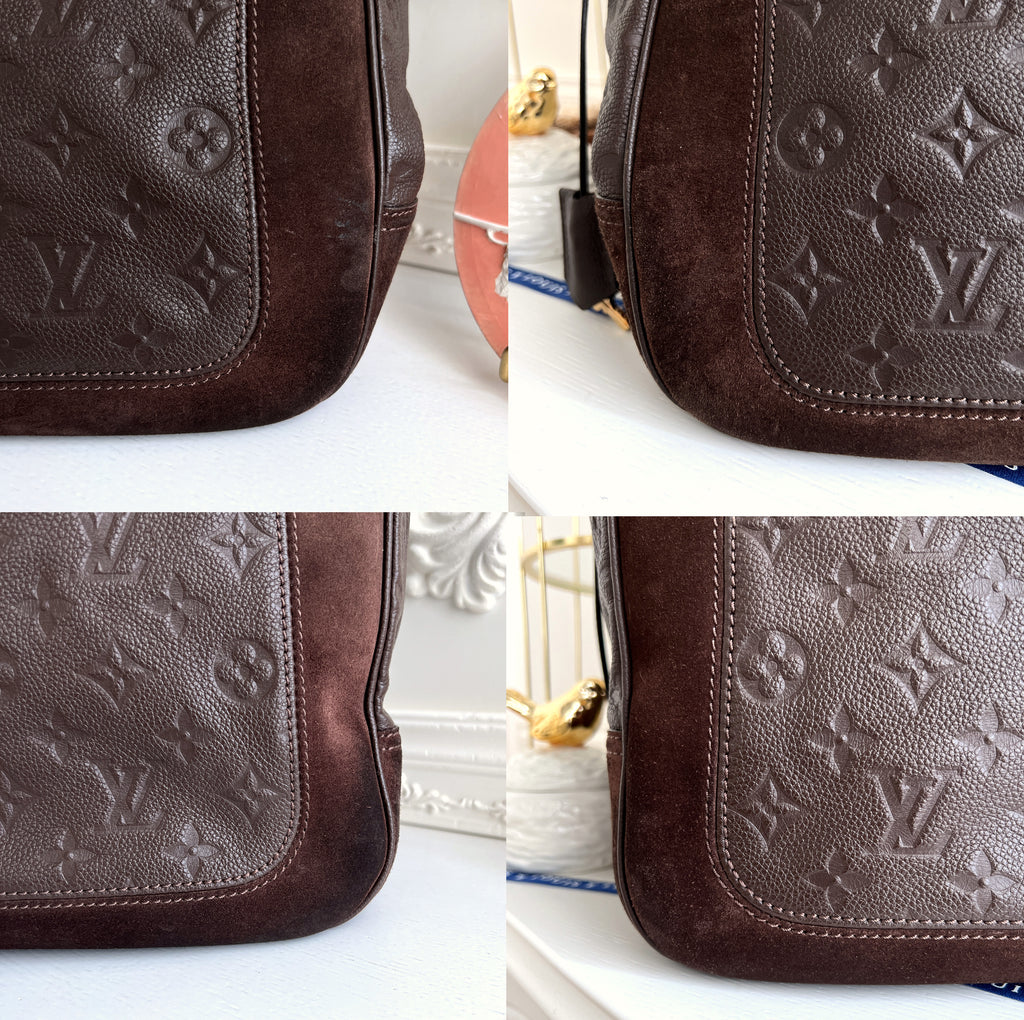 Louis Vuitton Audacieuse Monogram MM Empreinte Sac bandoulière marron