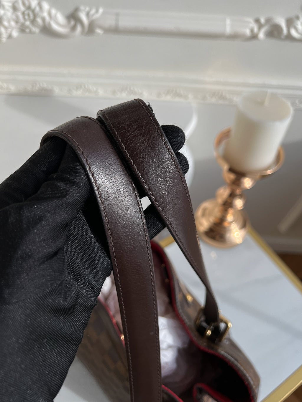 Louis Vuitton Hampstead Mm Damier Ebene Sac à main épaule