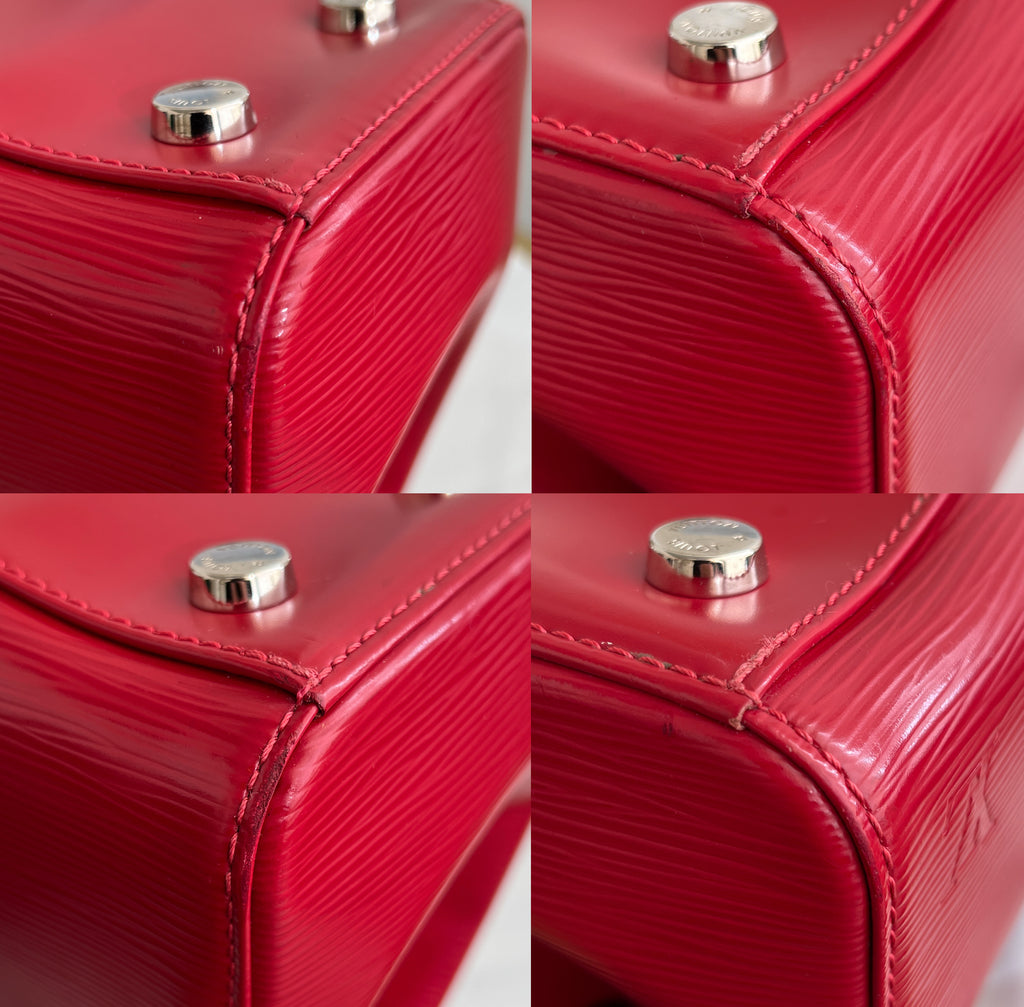 Louis Vuitton Brea Epi Leather Fuchsia Satchel MM Bag