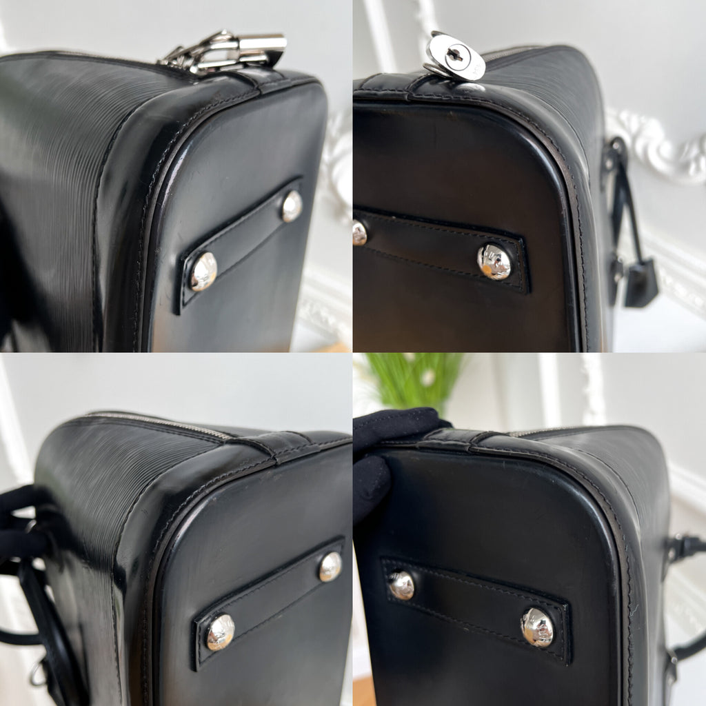 Authentic LV Alma pm epi black handbag