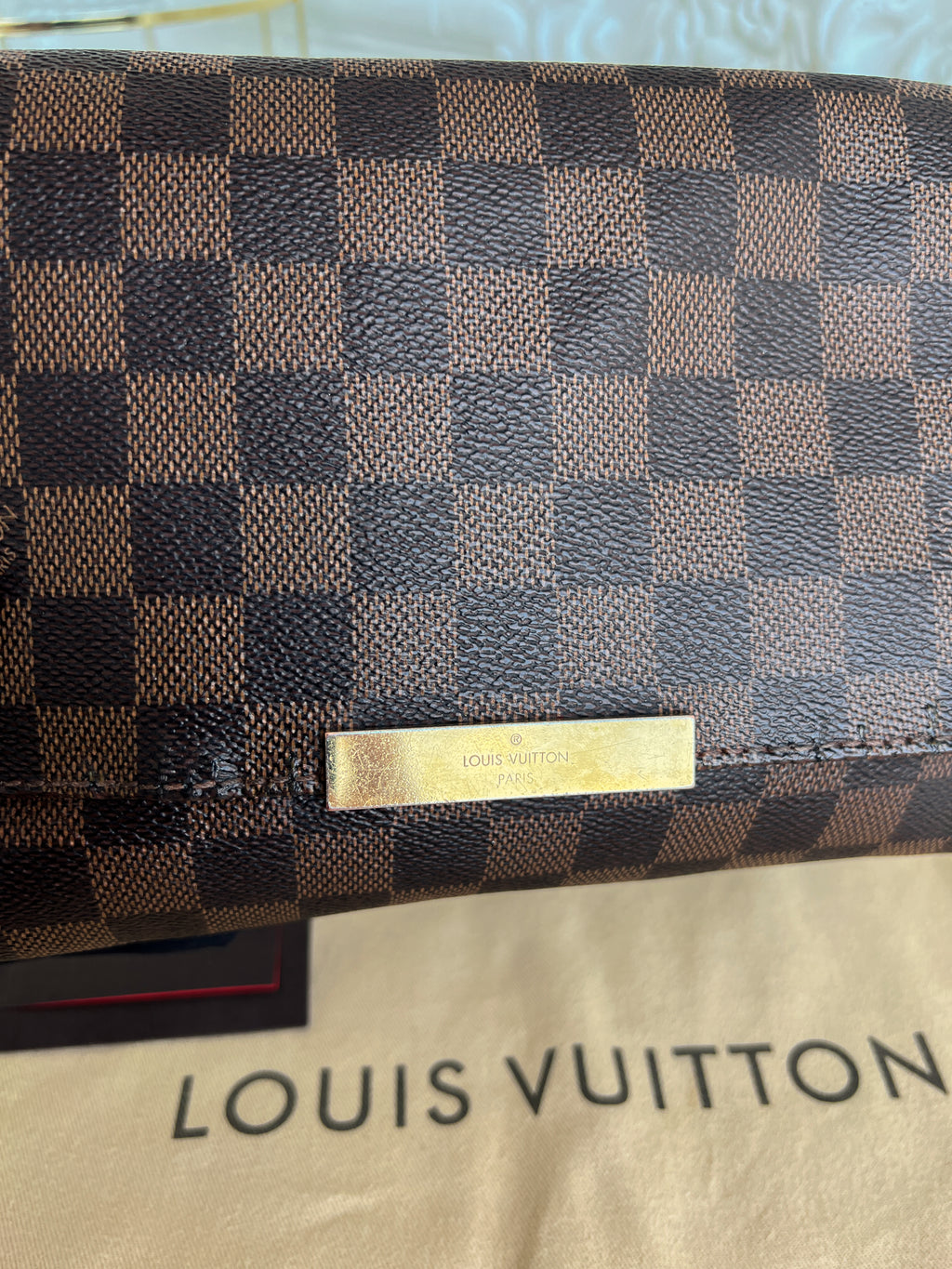Louis Vuitton Pochette à bandoulière Favorite mm Damier Ebene