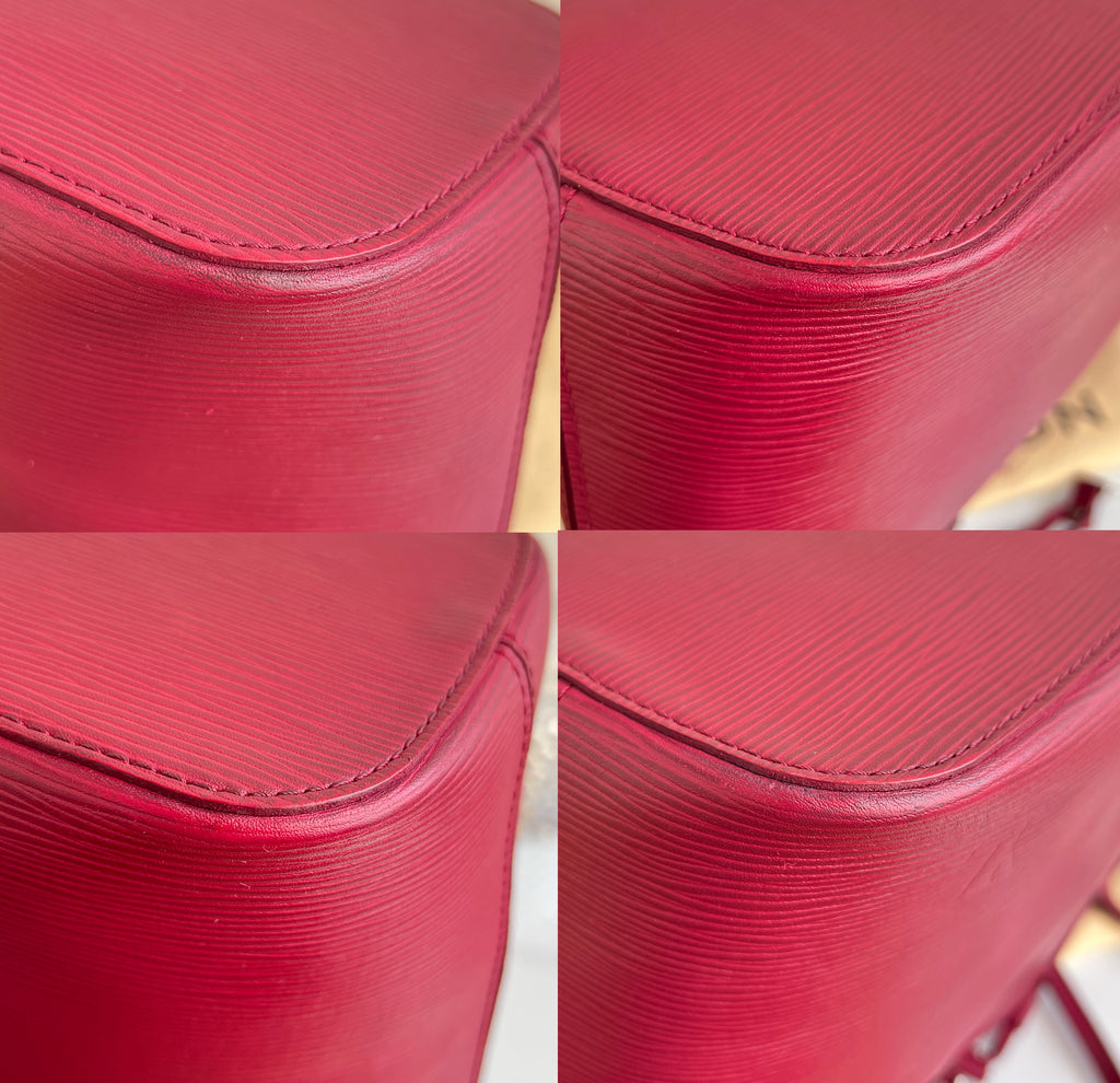 Louis Vuitton Neverfull PM Epi Leather Tote Fuchsia Bag