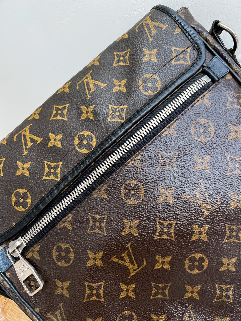 Louis Vuitton Macassar Bass MM Shoulder Crossbody Monogram Bag