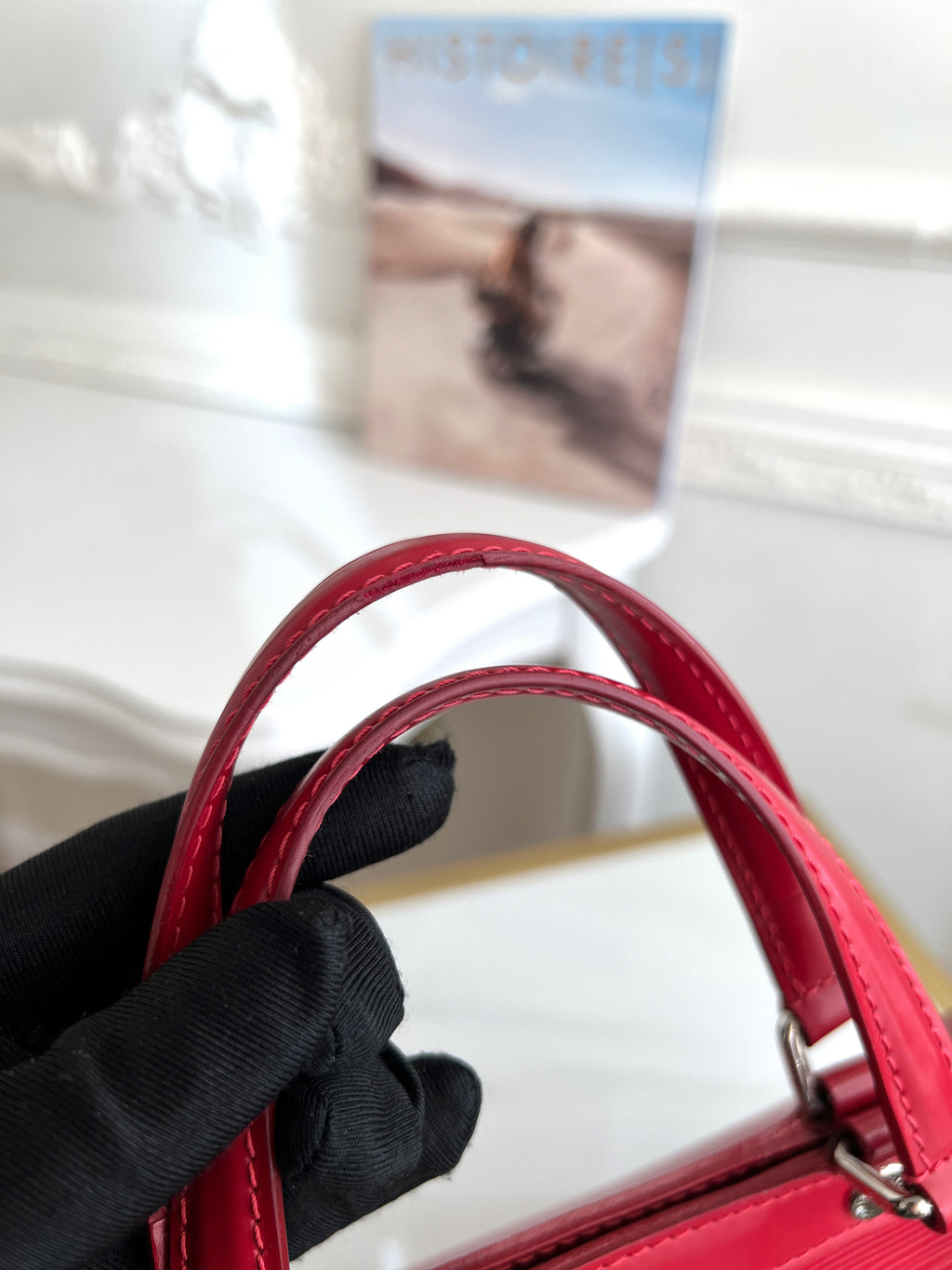Louis Vuitton Brea Epi Leather Fuchsia Satchel MM Bag