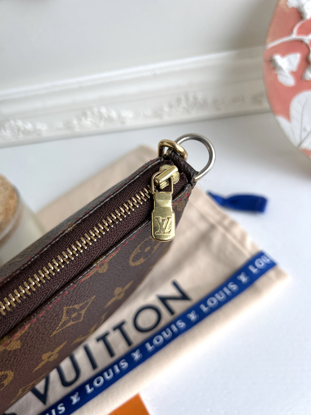 Louis Vuitton Clutch Pouch Pochette Cherry Monogram Purse Accessories