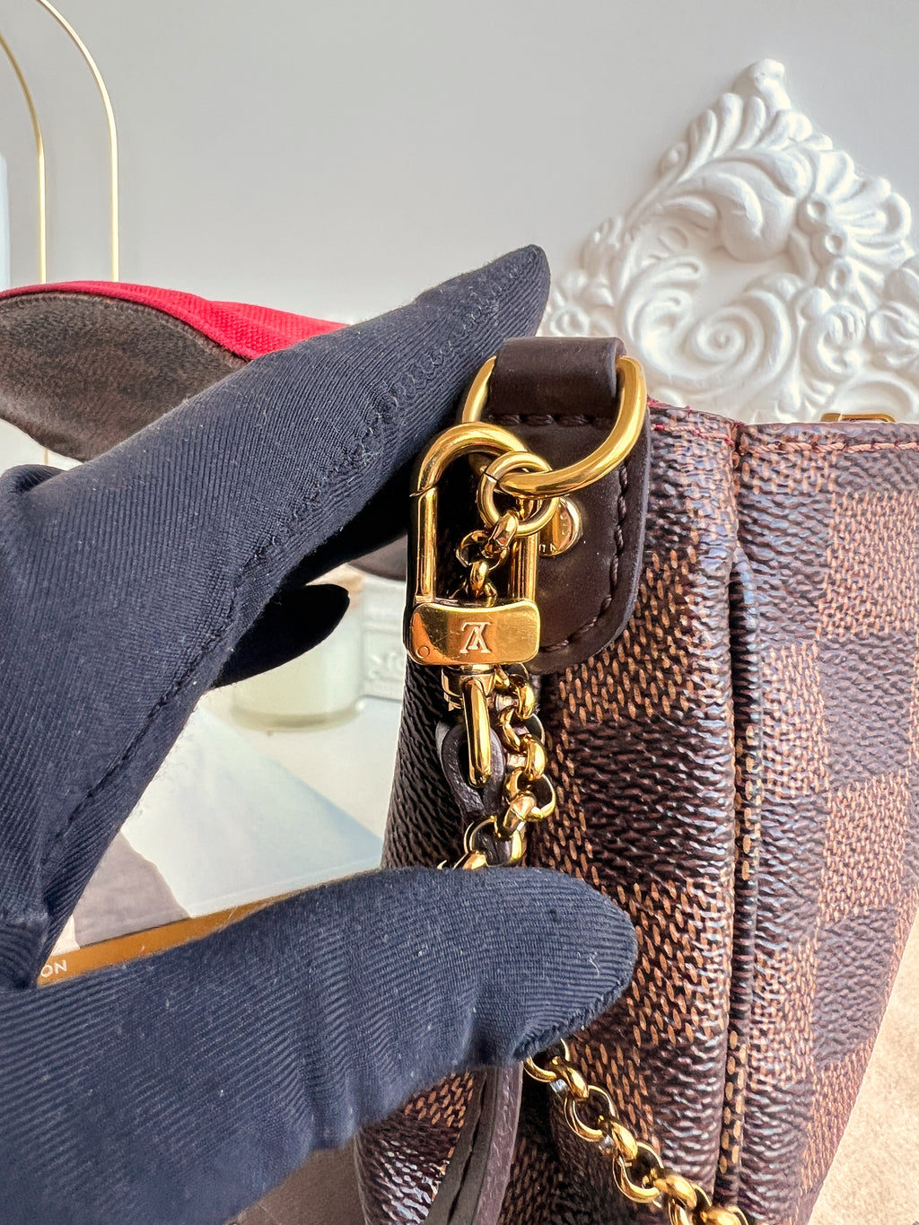 Louis Vuitton Pochette à bandoulière Favorite mm Damier Ebene