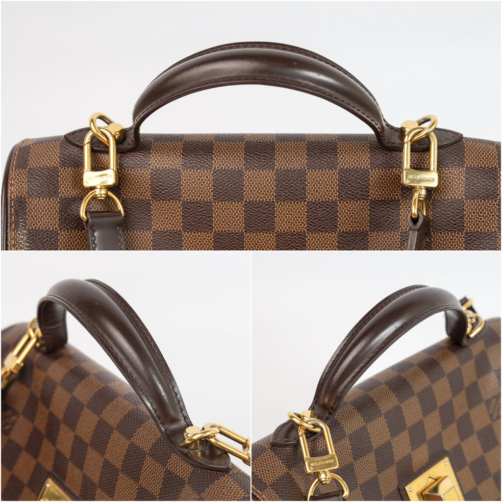 Authentic LV Bergamo GM Damier Ebene Satchel Crossbody bag