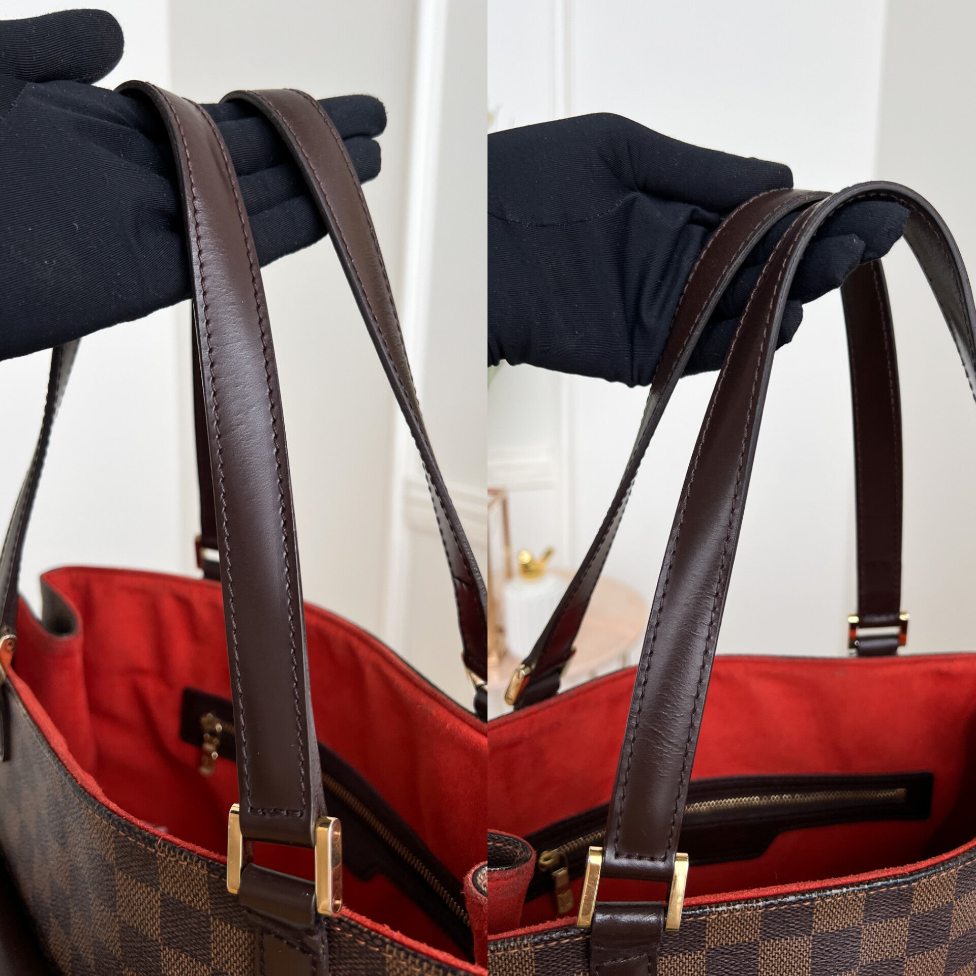 Authentic LV Uzes damier ebene handbag