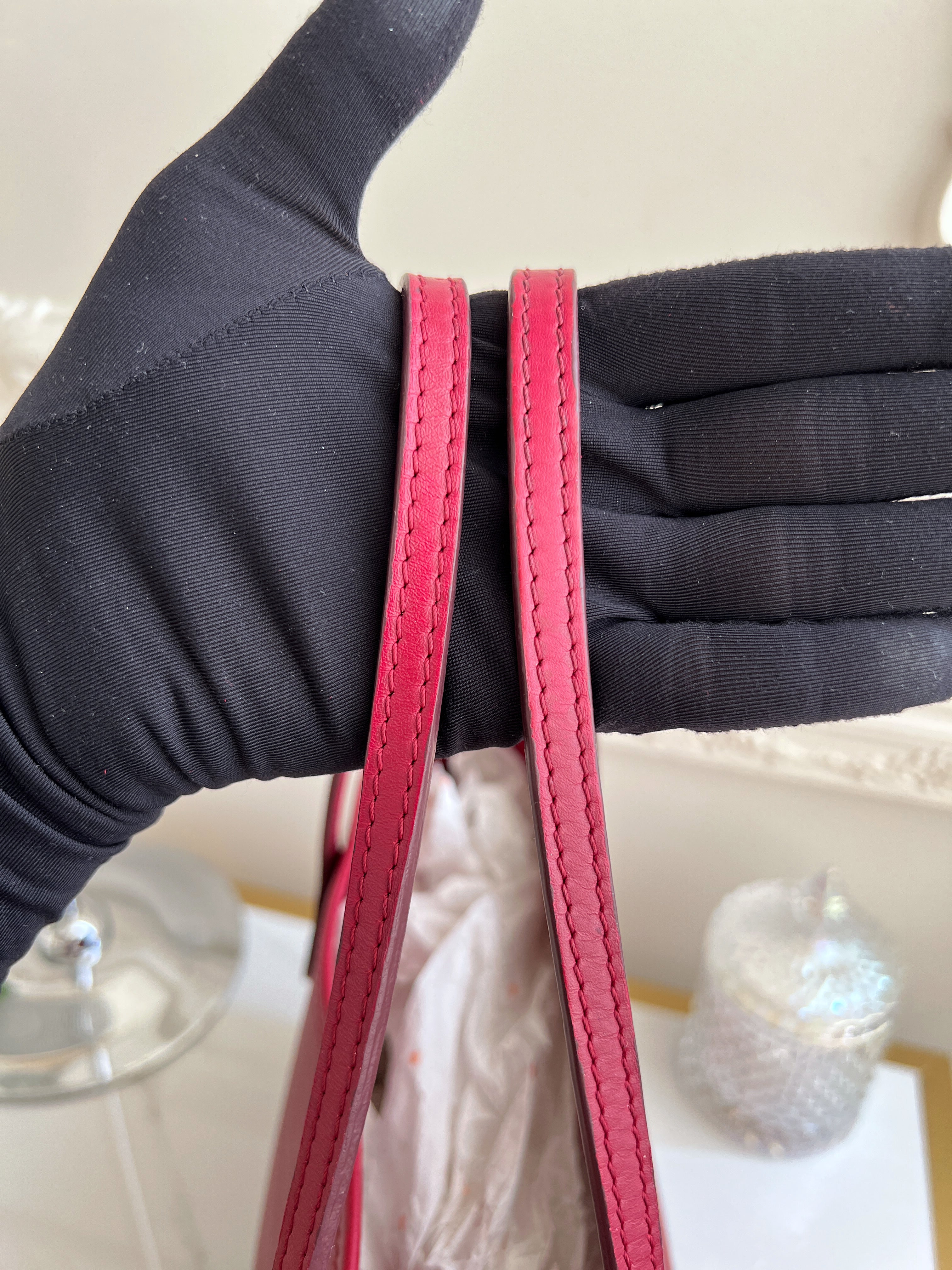 Louis Vuitton Neverfull PM Epi Leather Tote Fuchsia Bag