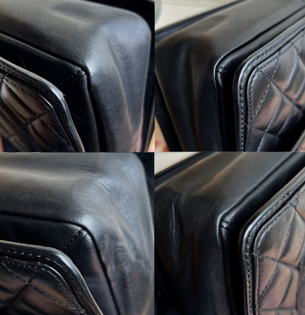 Chanel Large Seasonal Flap Black Lambskin Citizen Zip 29cm Bag