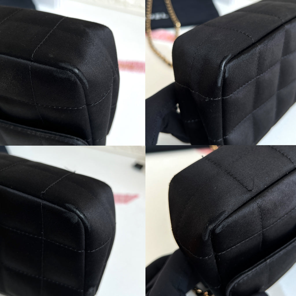 Chanel Timeless Silk Classic Crossbody Black Classique Clutch