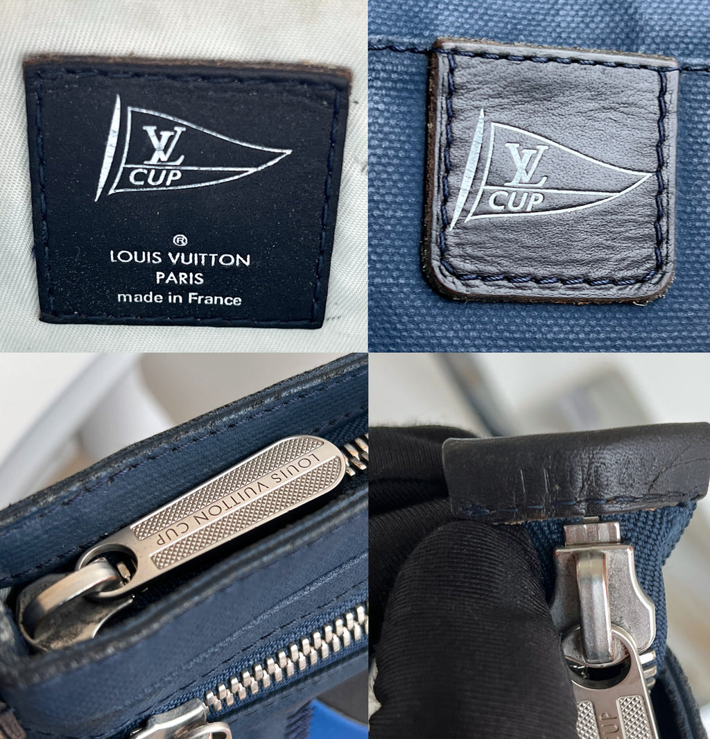 Louis Vuitton Cup Genoa Marine Crossbody Shoelfer Blue Bag