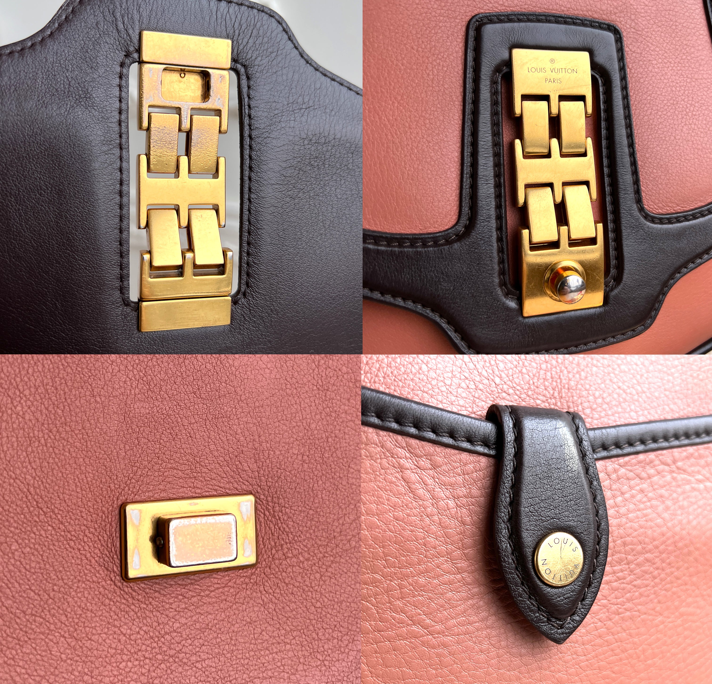 Louis Vuitton Art Déco Trapezio Crossbody Vieux Rose Sac en cuir