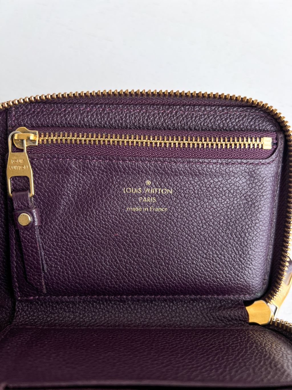 Authentic Louis Vuitton empreinte monogram purple violet  wallet