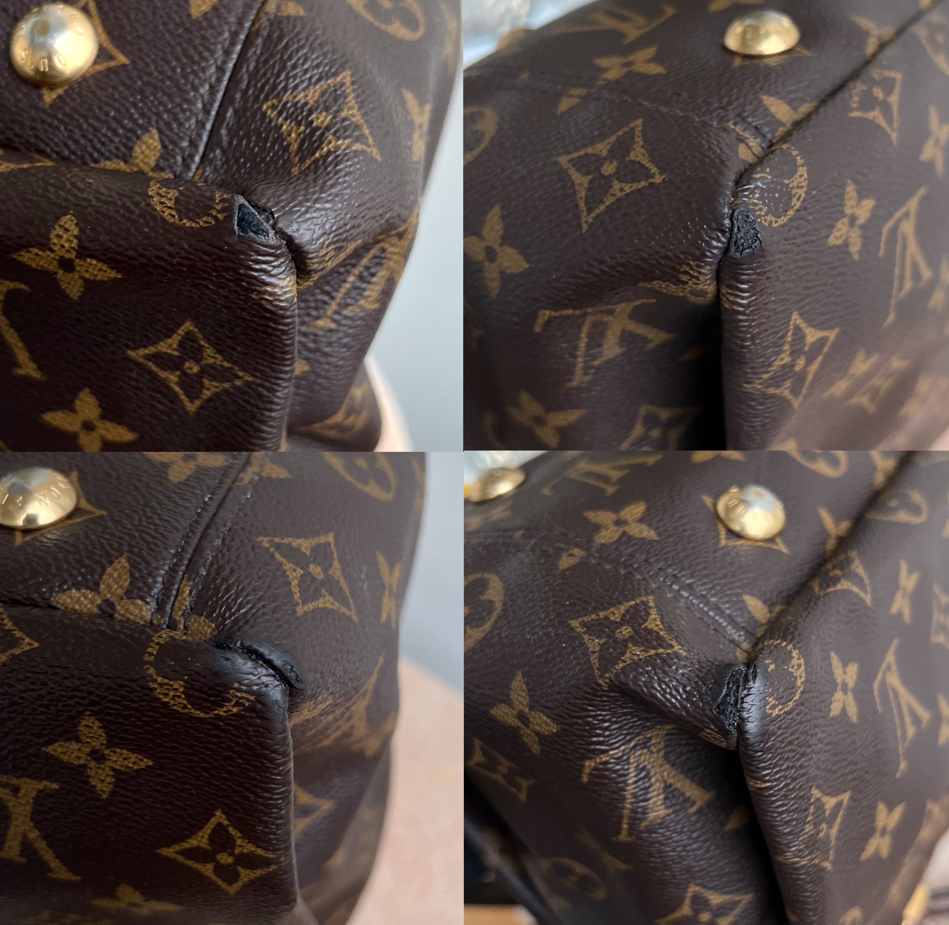 Louis Vuitton Pallas MM Monogram Shoulder Handbag