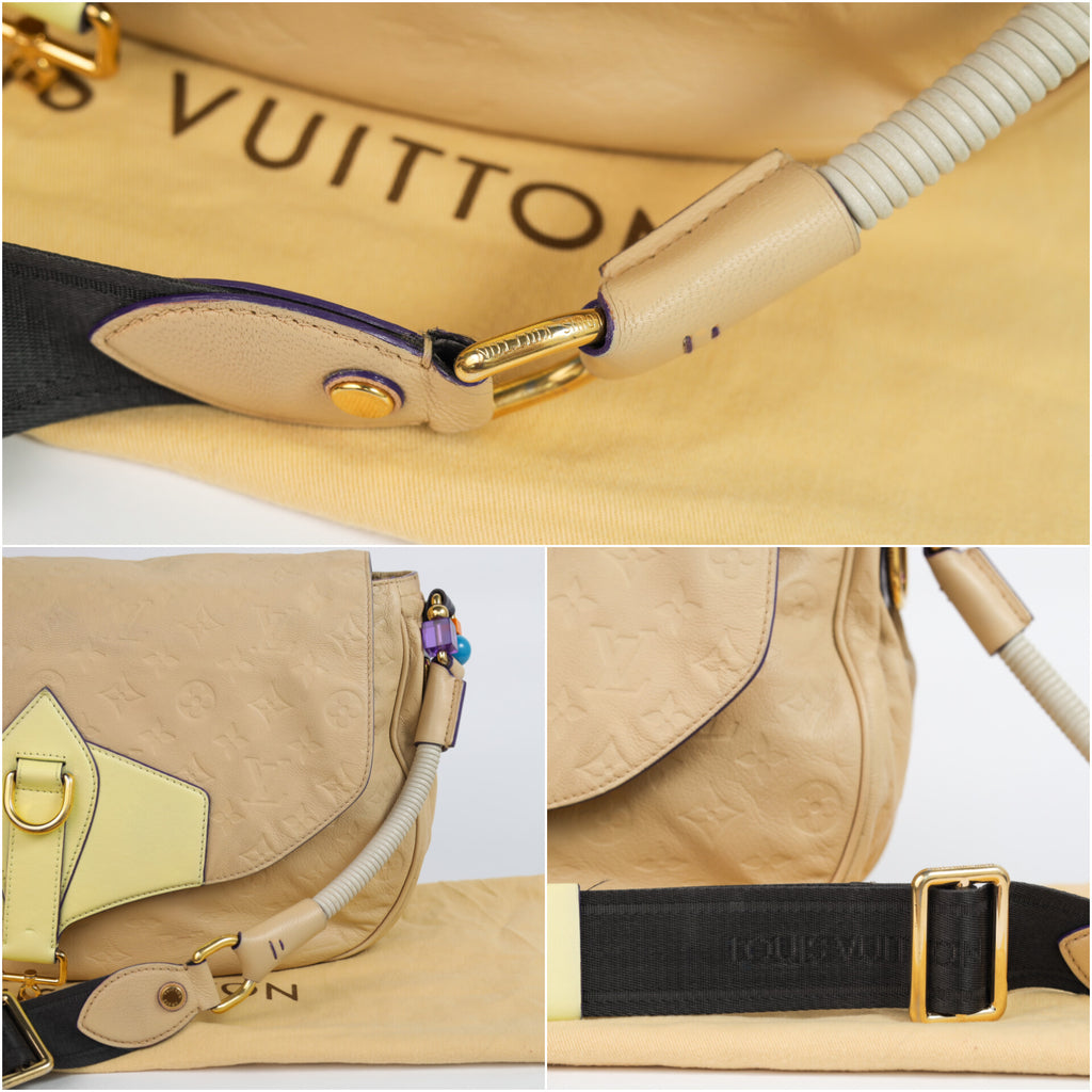 Authentic LV Underground Monogram Limited Empreinte Creme Messenger crossbody