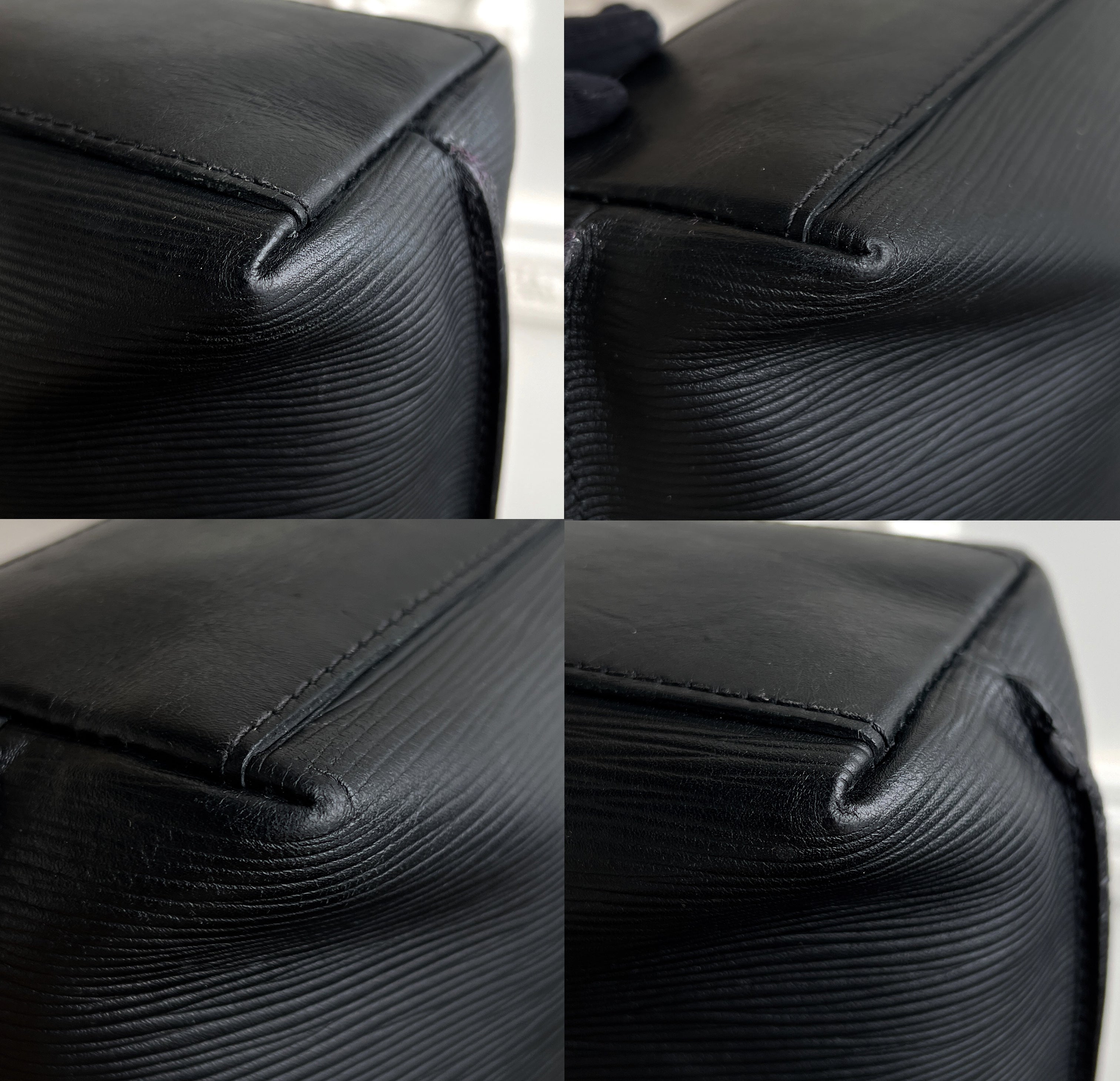 Louis Vuitton Cabajour Cabas Epi Black Brooks Tote Bag