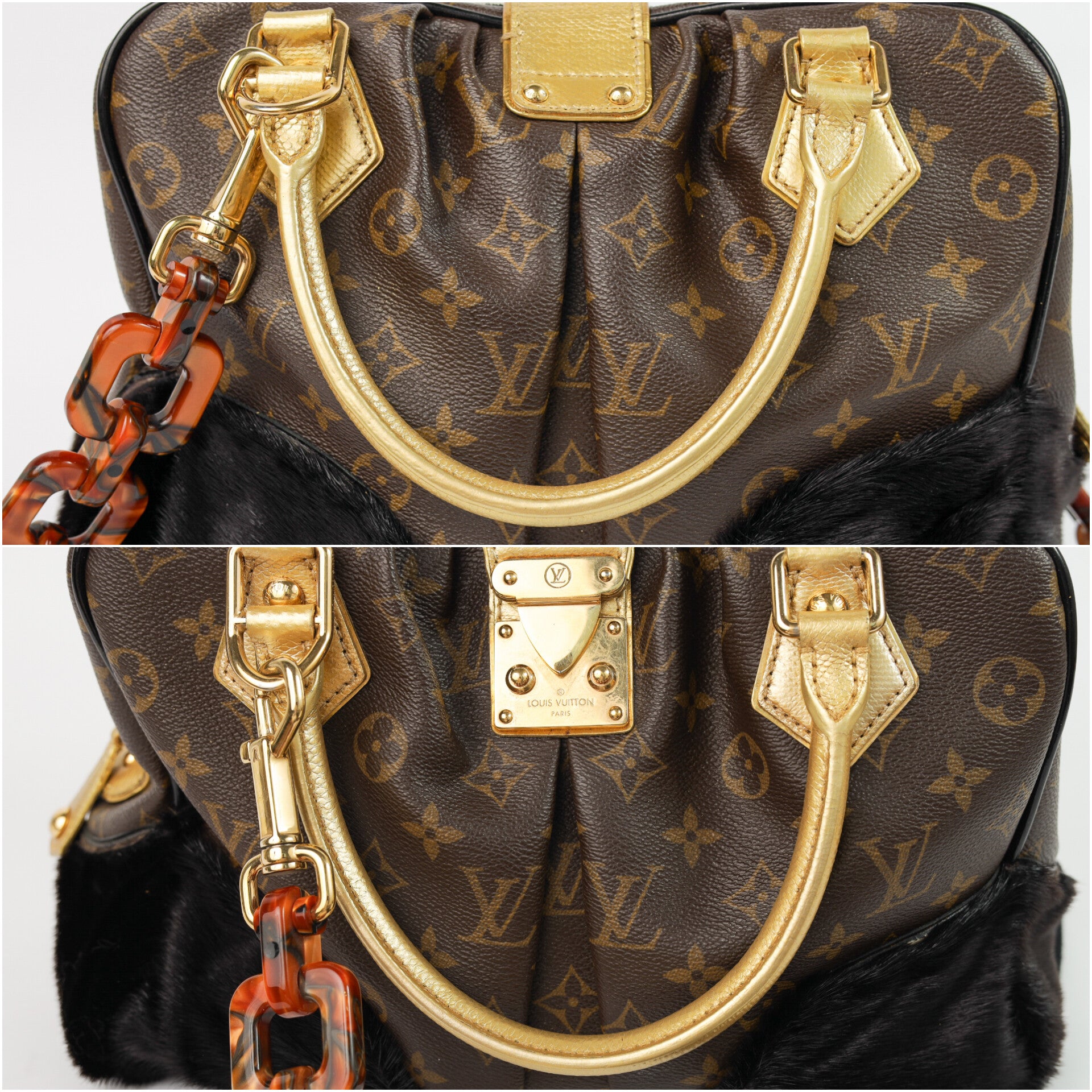 Authentic  LV Limited Monogram Leopard Adele Stephen Crossbody