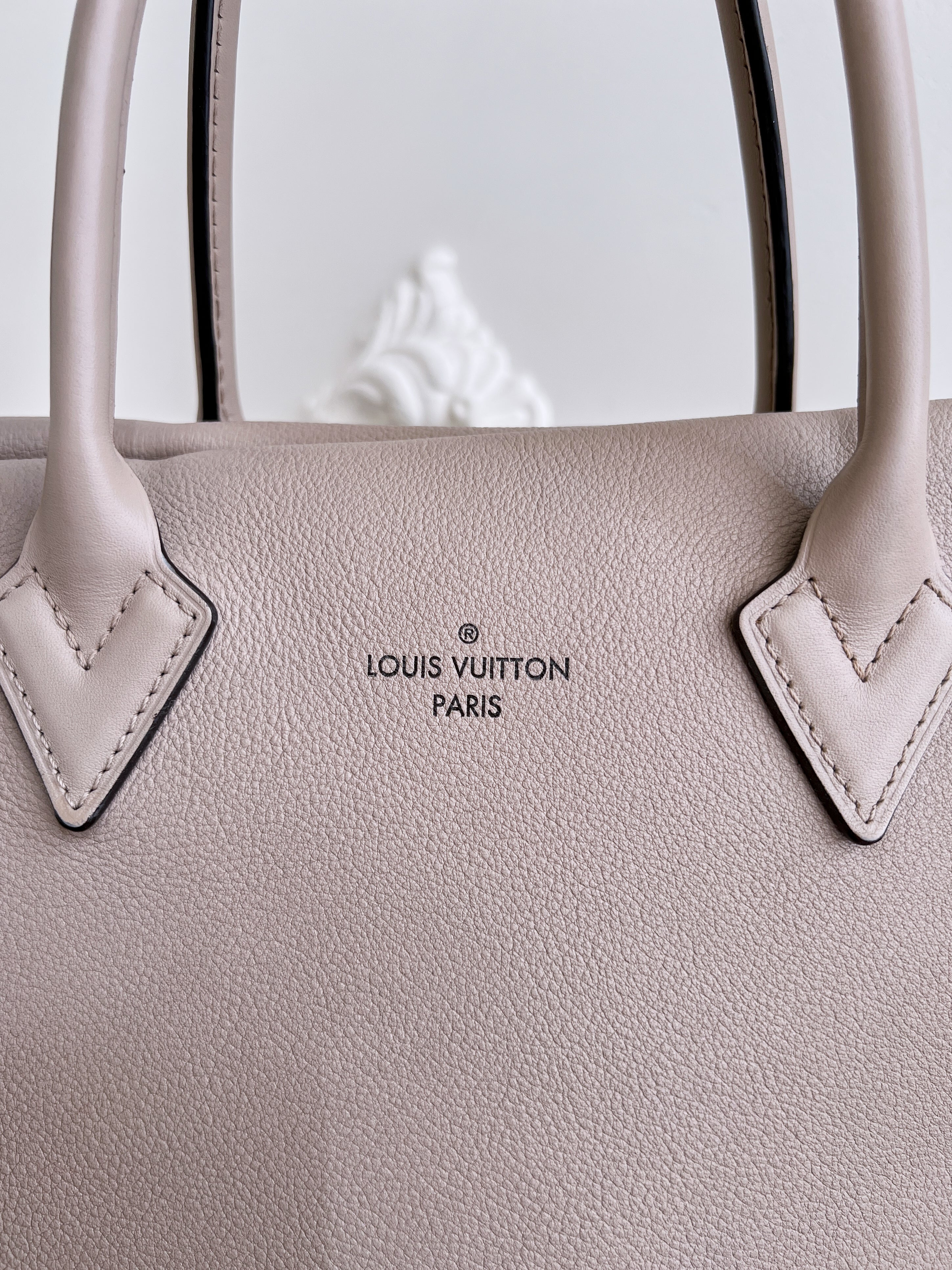 Louis Vuitton W Tote Veau Cachemire Calfskin  suede brown bag