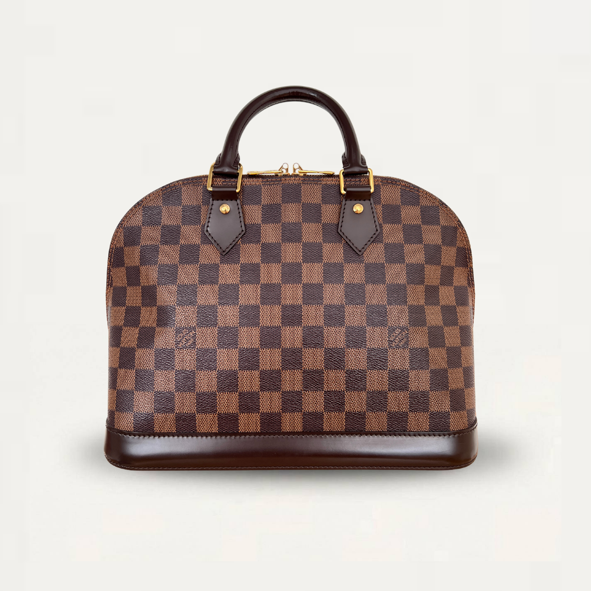 LOUIS VUITTON Alma PM Damier Ebene Satchel Handbag