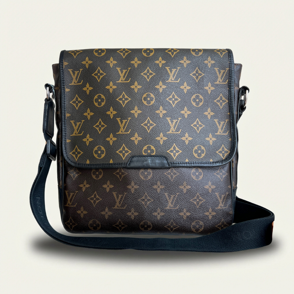 Louis Vuitton Macassar Bass MM Shoulder Crossbody Monogram Bag