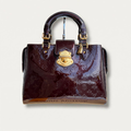 Louis Vuitton Melrose Amarante Monogram Vernis Patent Avenue Handbag