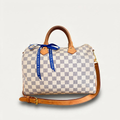 Louis Vuitton Speedy 30 Azur Damier Bandouliere Satchel Crossbody Bag