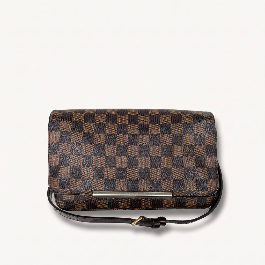 Authentic Louis Vuitton Hoxton Pm damier ebene crossbody clutch bag