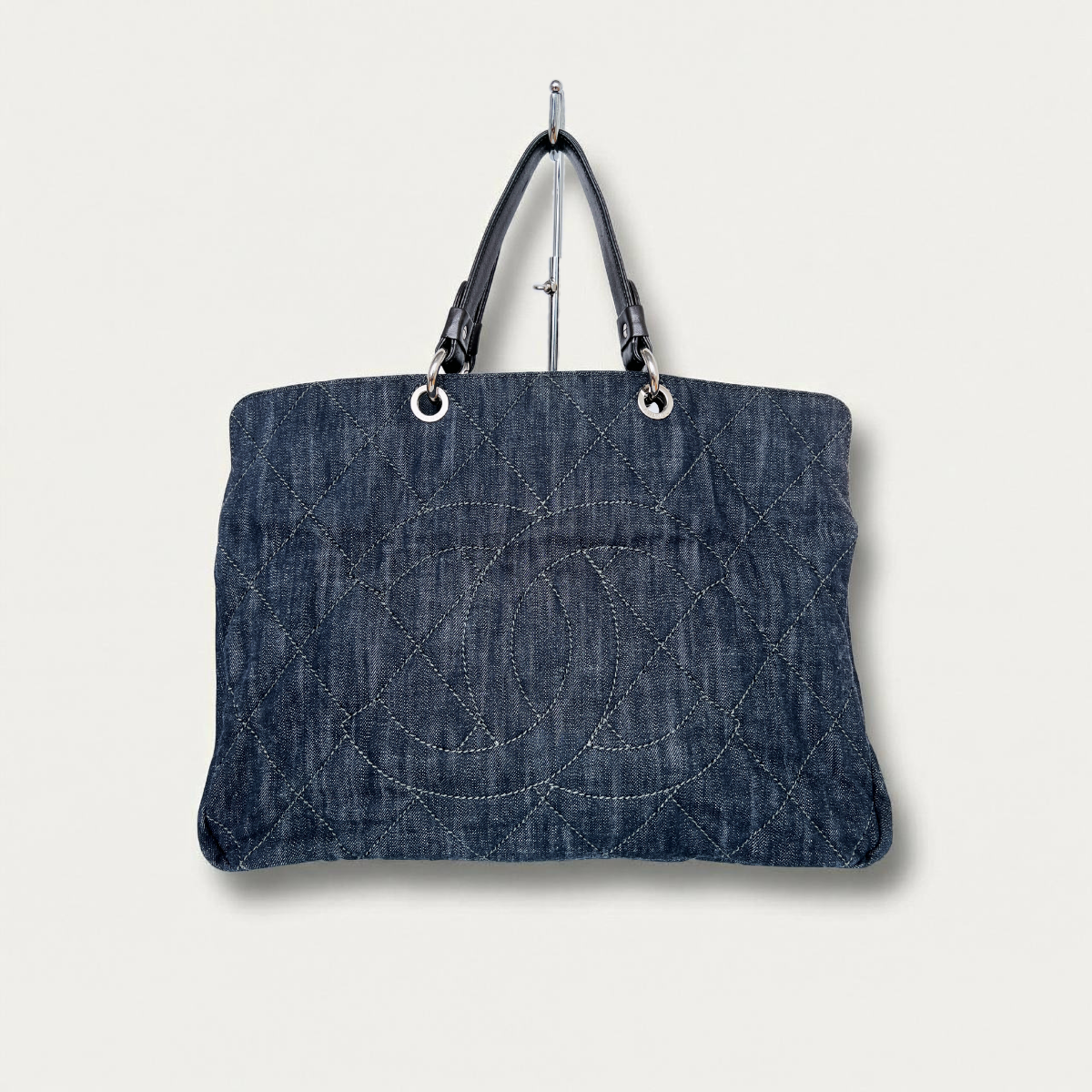 Chanel denim timeless CC Soft Zip Tote Quilted bag Taschen Blue